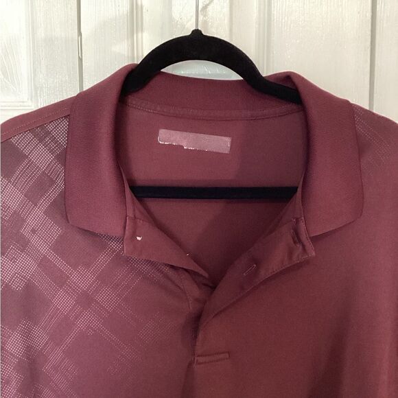 Roundtree & Yorke - Big & Tall Men’s - Performance Maroon & Gray Polo - 3XL - Picture 6 of 6